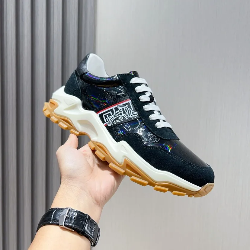 Factory P420💰[gucci] New original men's fashionable casual shoes, exclusive original mold opening, the upper is made of original material, comfortable sheepskin lining, rubber combination, lightweight foaming, wear-resistant and non-slip outsole, comfortable to wear🎋Fine workmanship, worthy of wearing, comfortable to wear, impeccable quality and workmanship. Code number 38-44